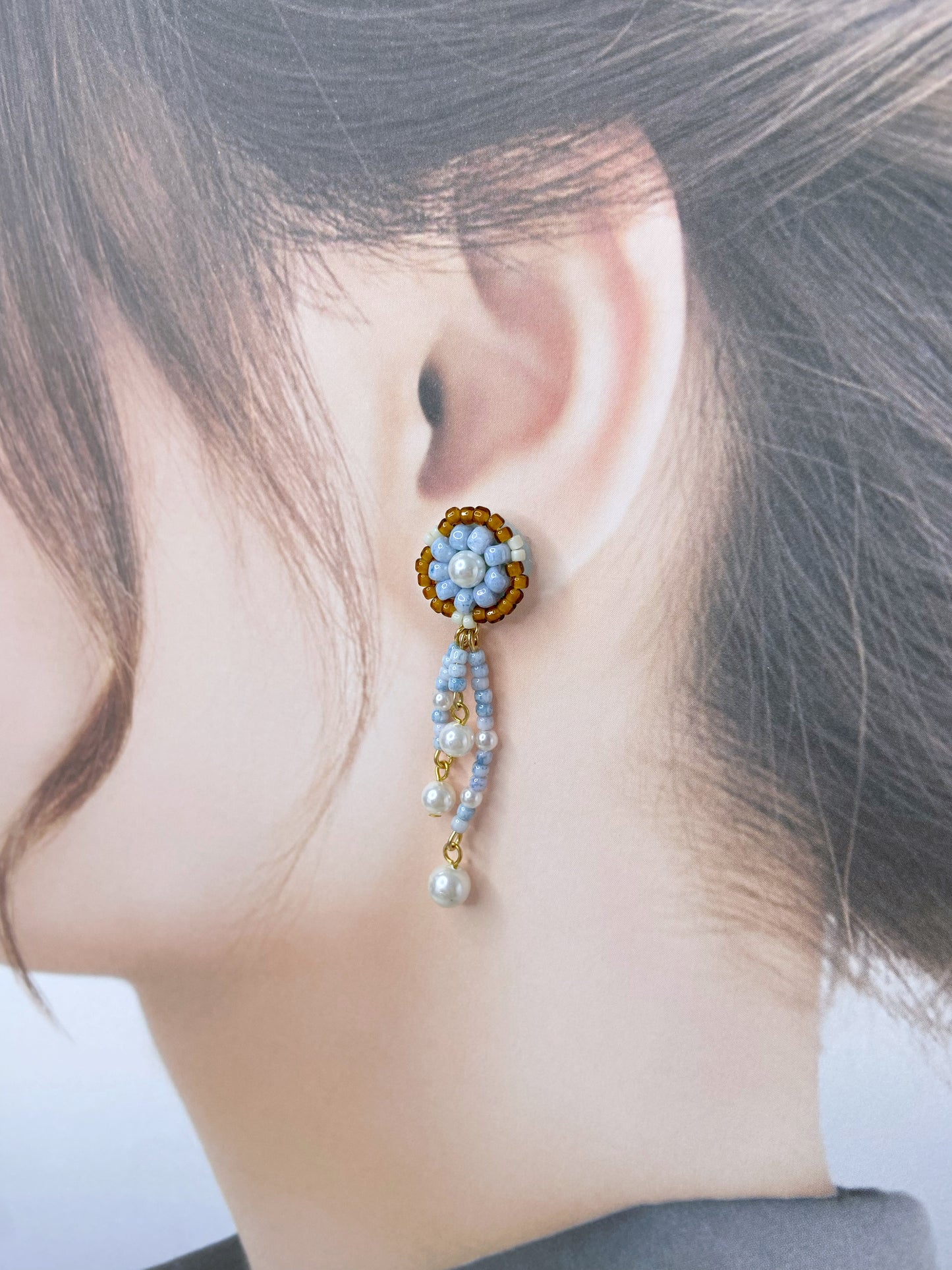 IE316_Bead Embroidered Earrings