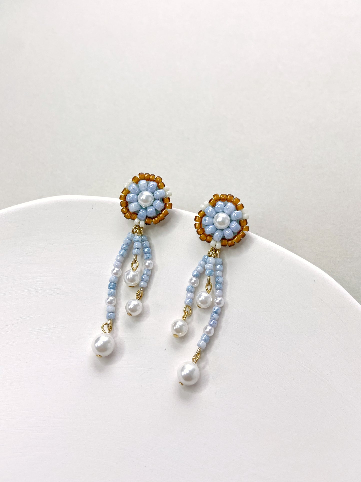 IE316_Bead Embroidered Earrings