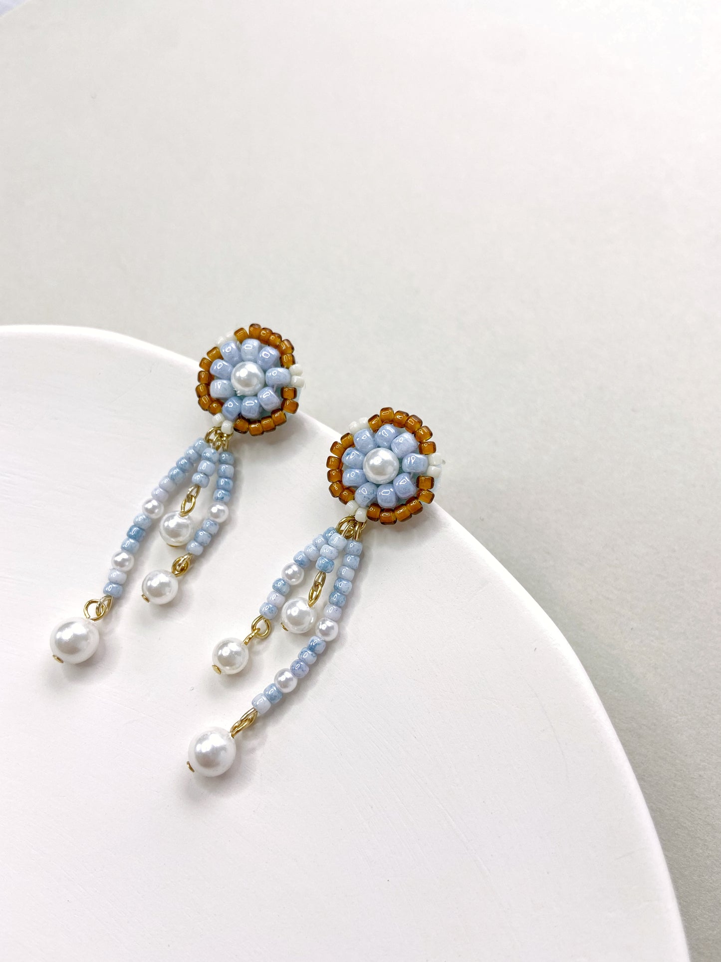 IE316_Bead Embroidered Earrings