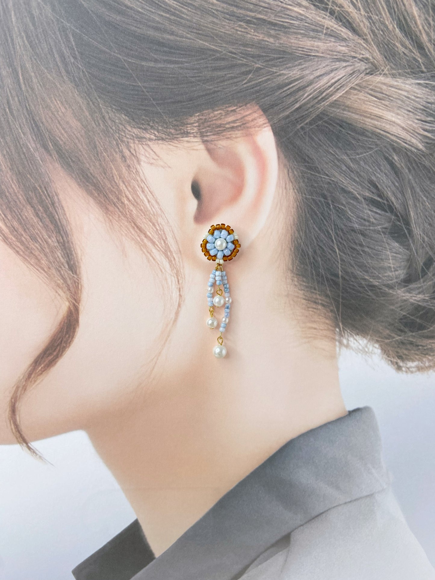 IE316_Bead Embroidered Earrings