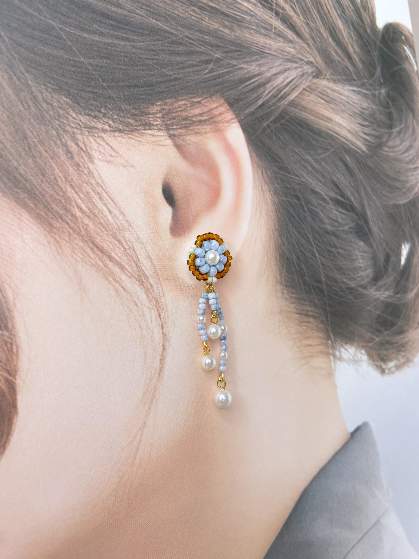 IE316_Bead Embroidered Earrings