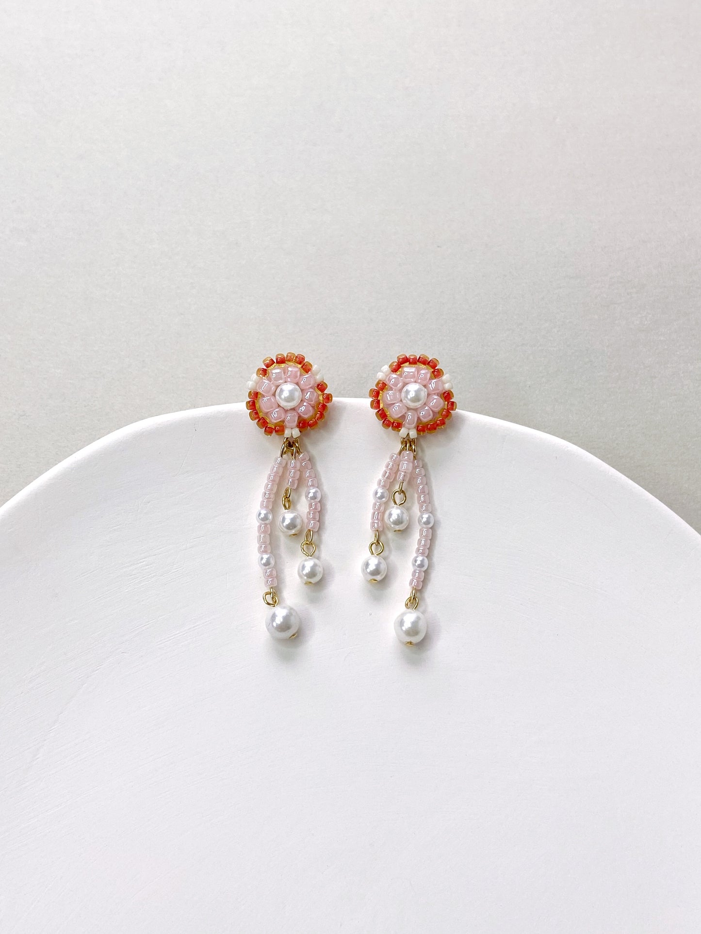 IE316_Bead Embroidered Earrings