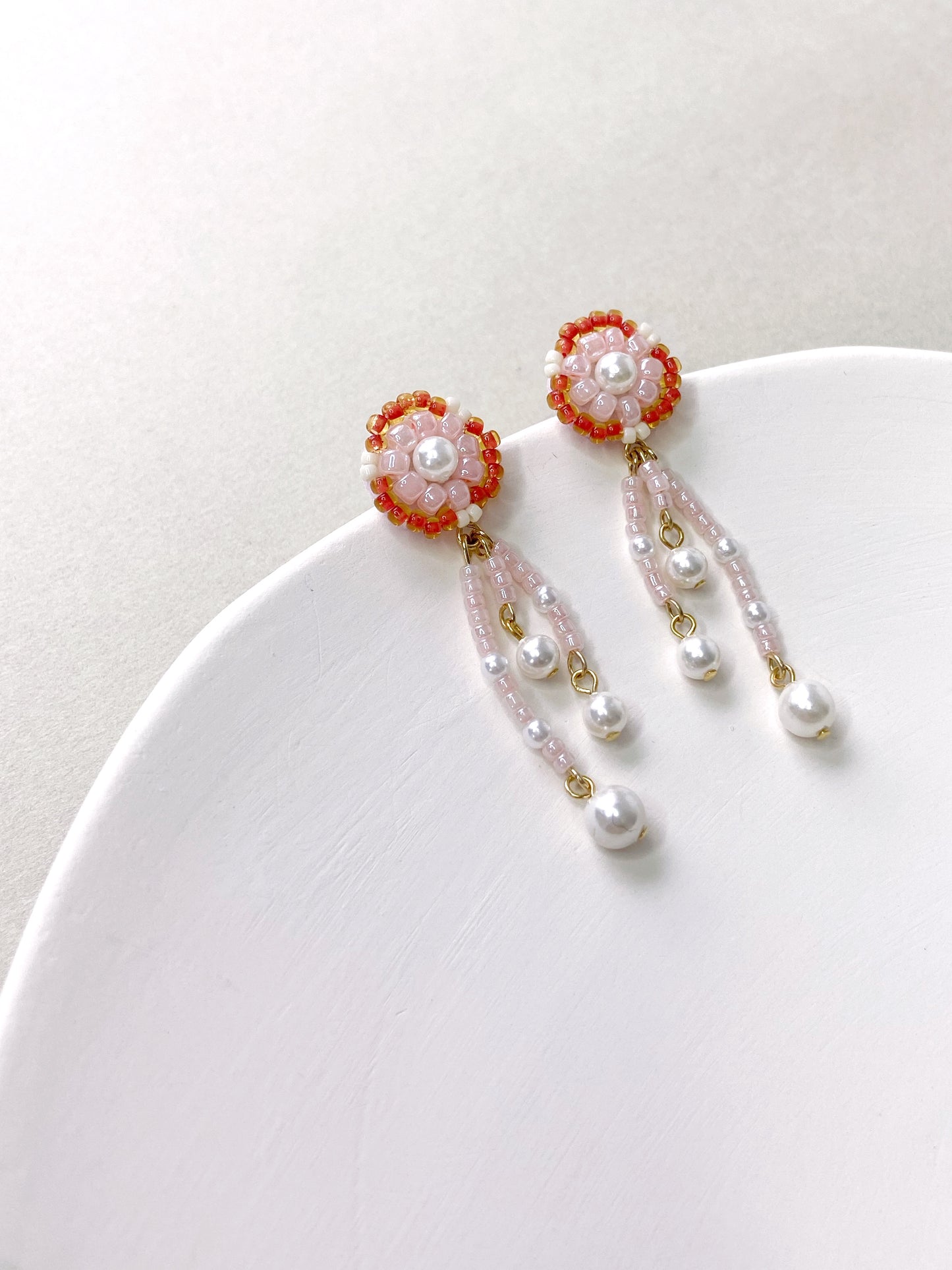 IE319_Bead Embroidered Earrings