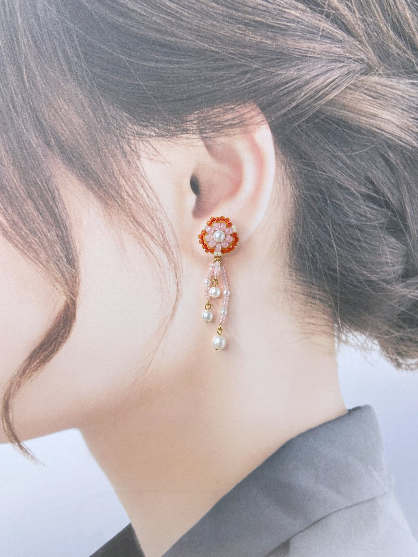 IE317_Bead Embroidered Earrings