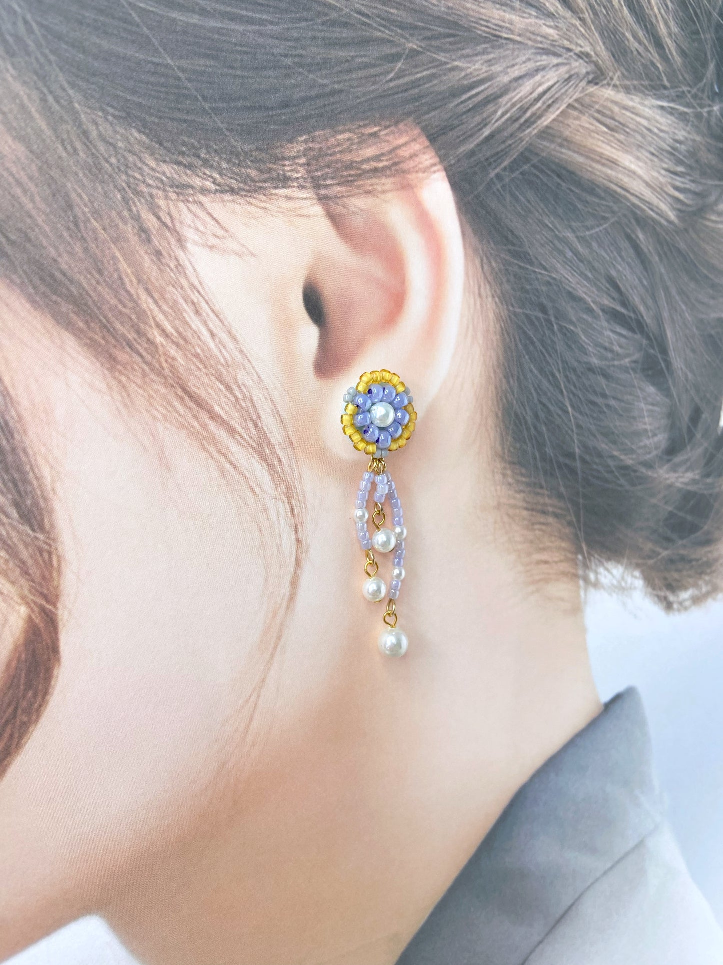IE318_Bead Embroidered Earrings