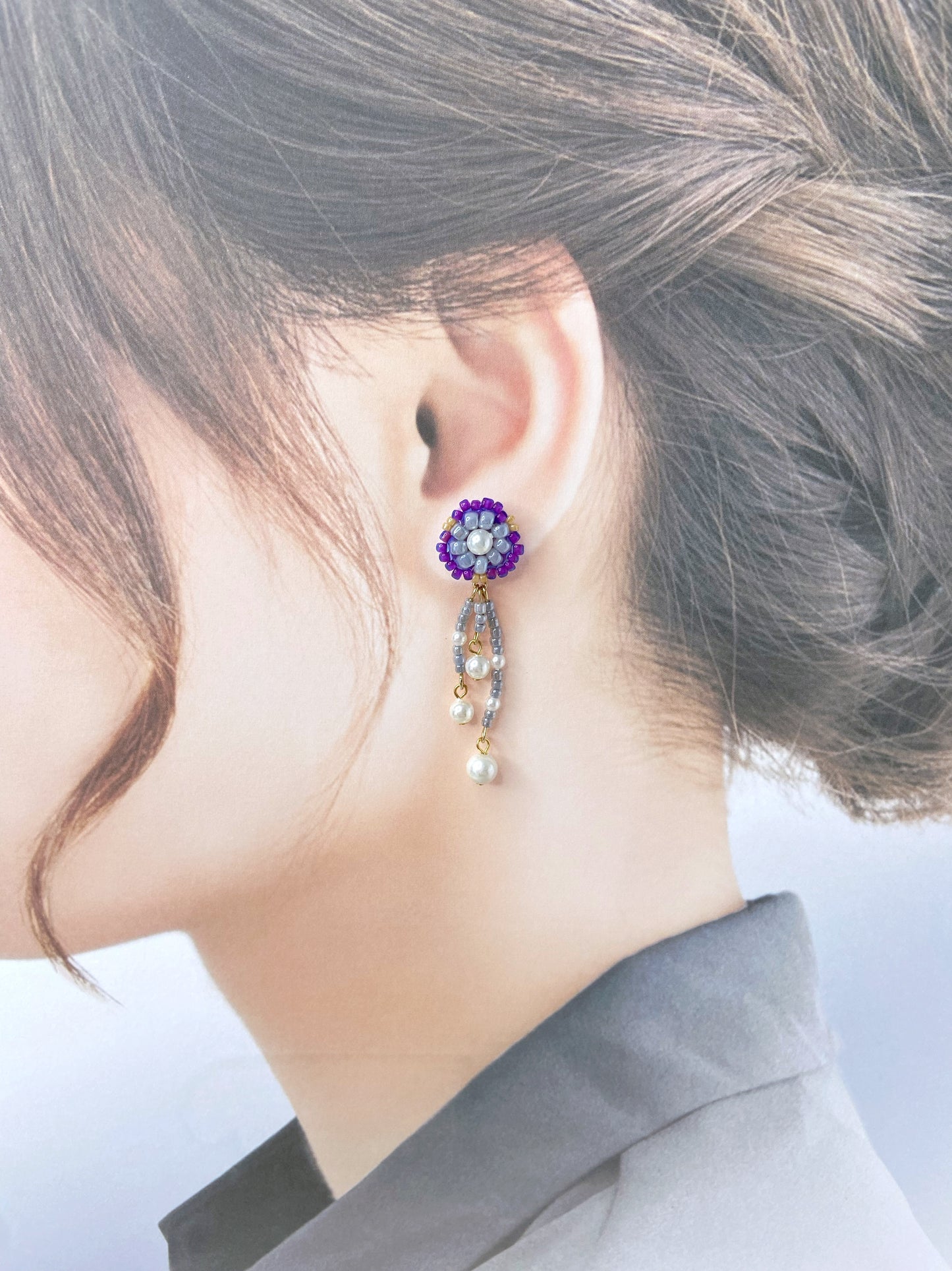 IE319_Bead Embroidered Earrings