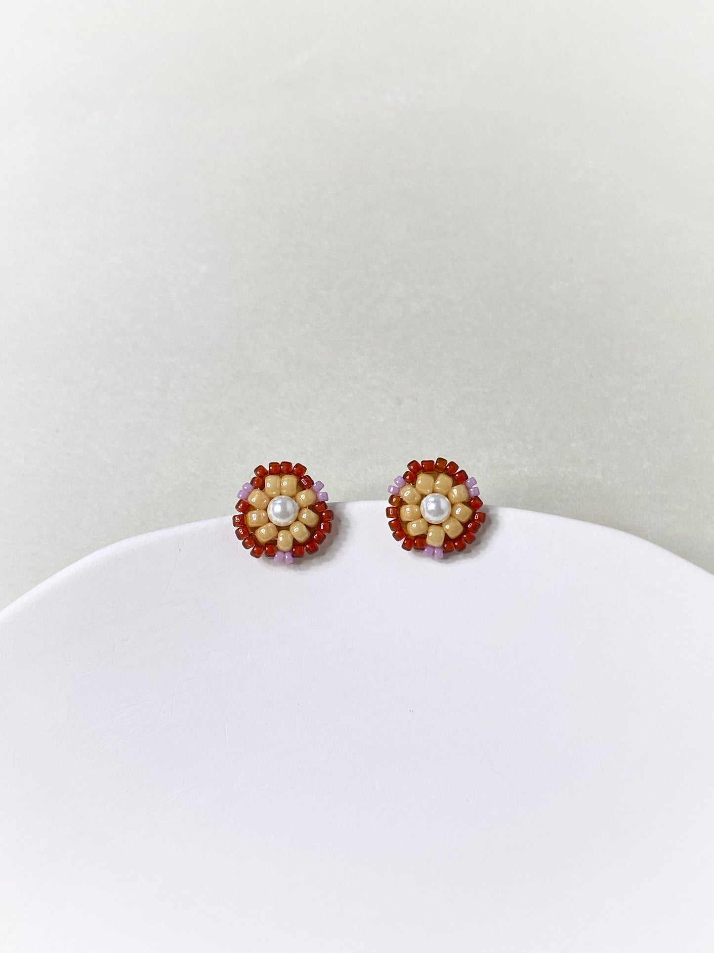 IE324_Bead Embroidered Earrings