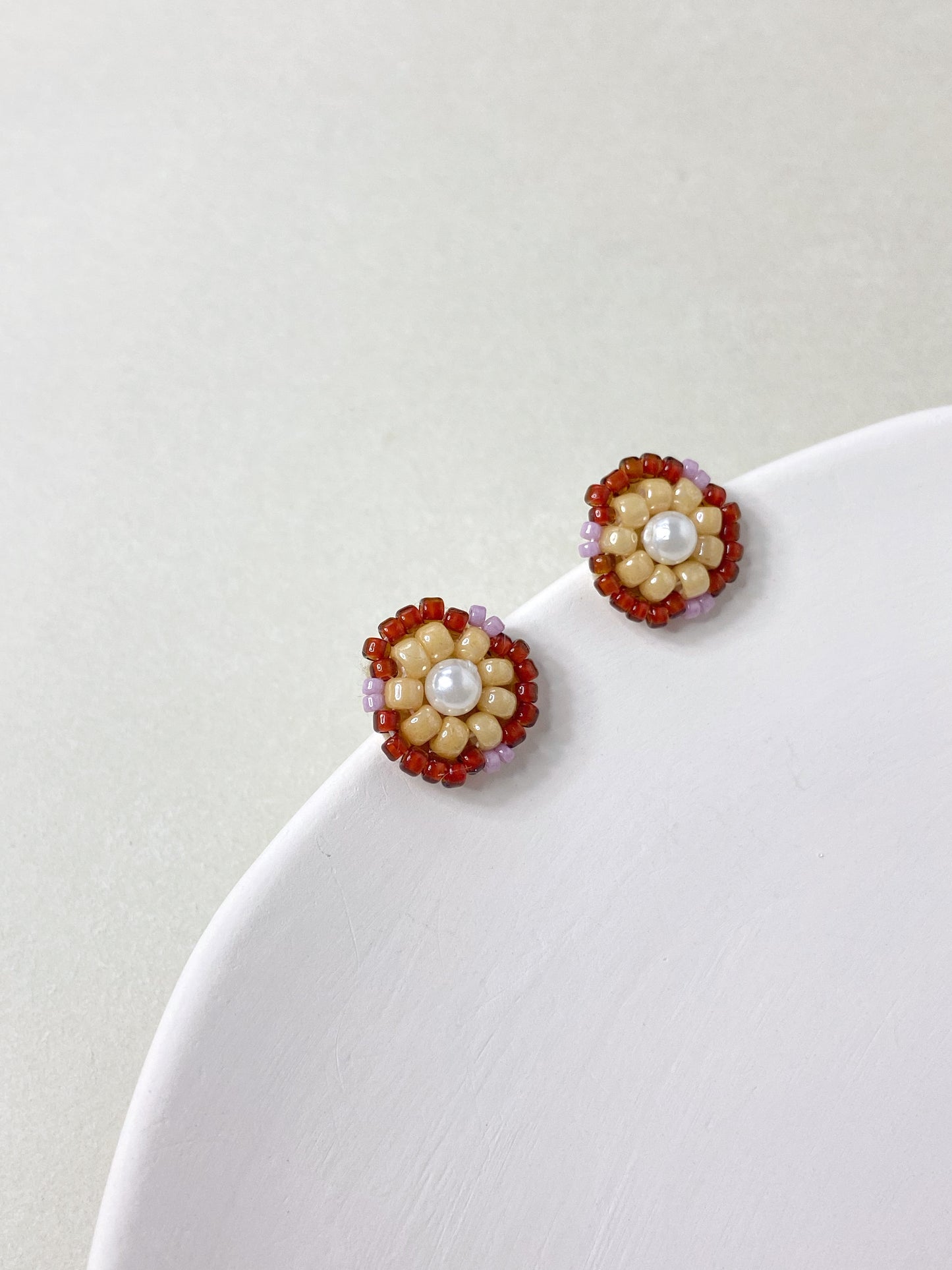 IE320_Bead Embroidered Earrings