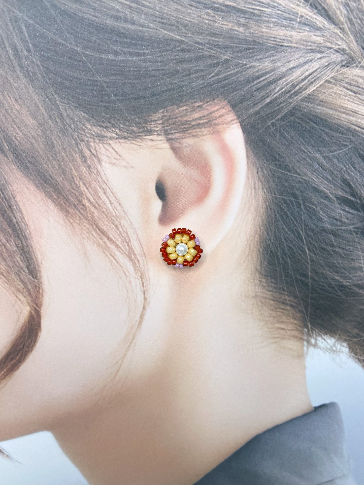 IE320_Bead Embroidered Earrings