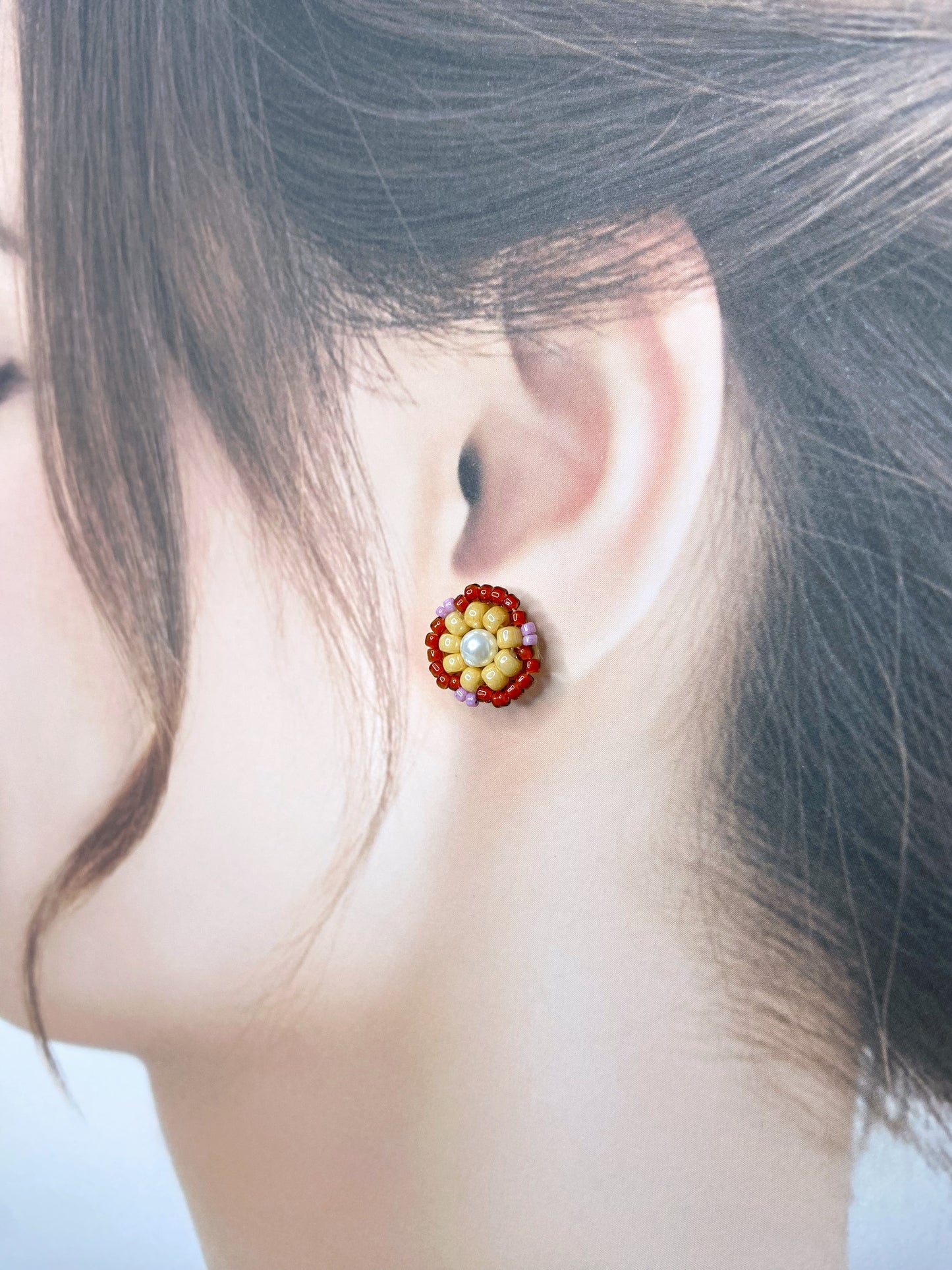 IE320_Bead Embroidered Earrings