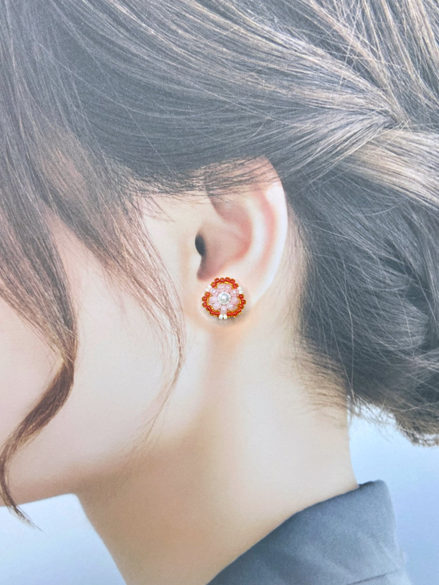 IE322_Bead Embroidered Earrings