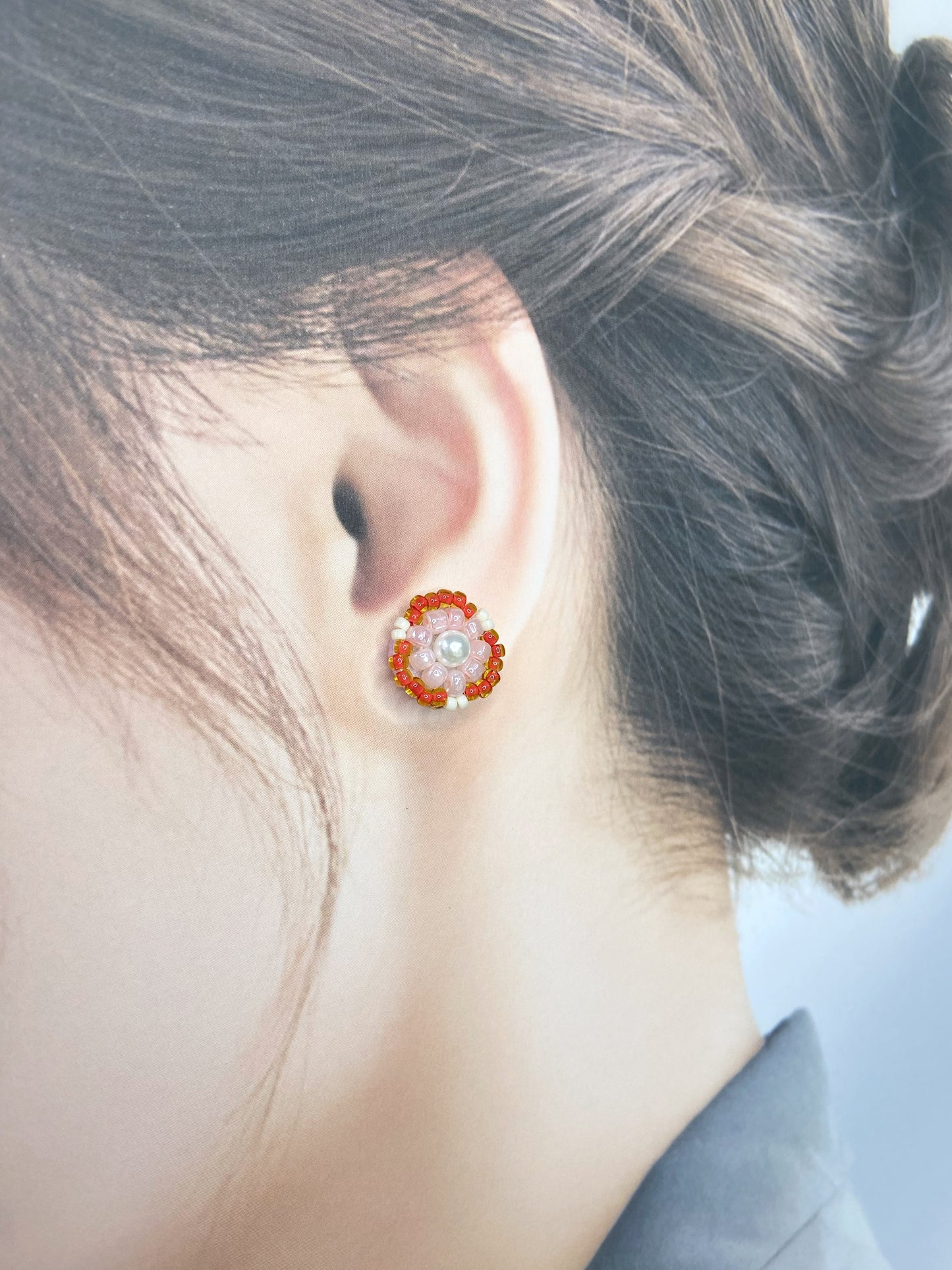 IE322_Bead Embroidered Earrings