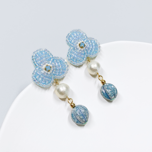 IE326_Bead Embroidered Earrings