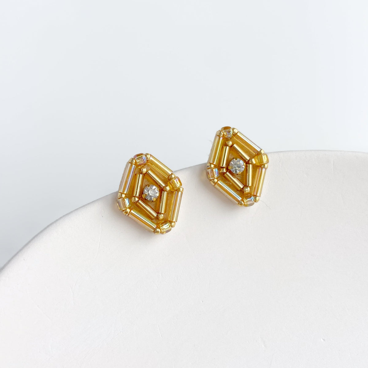 IE328_Bead Embroidered Earrings