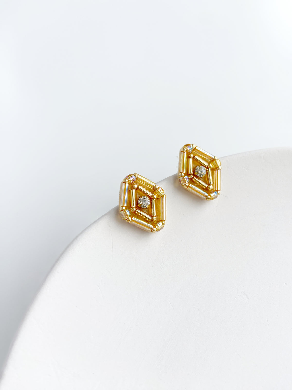 IE328_Bead Embroidered Earrings