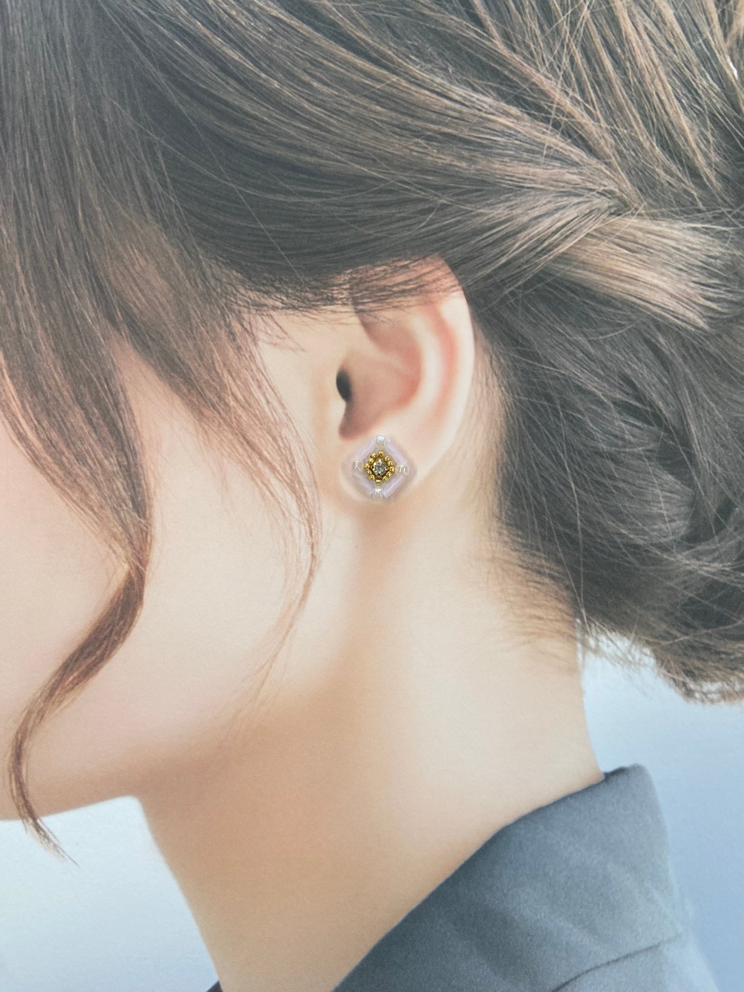 IE329_Bead Embroidered Earrings