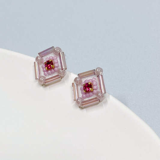 IE330_Bead Embroidered Earrings
