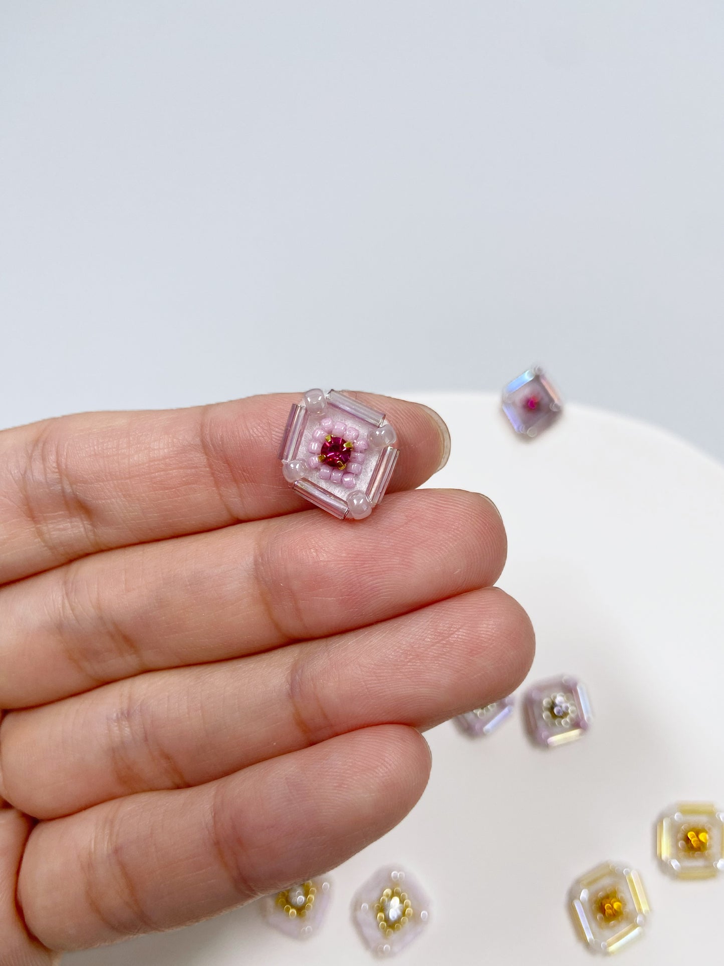 IE330_Bead Embroidered Earrings