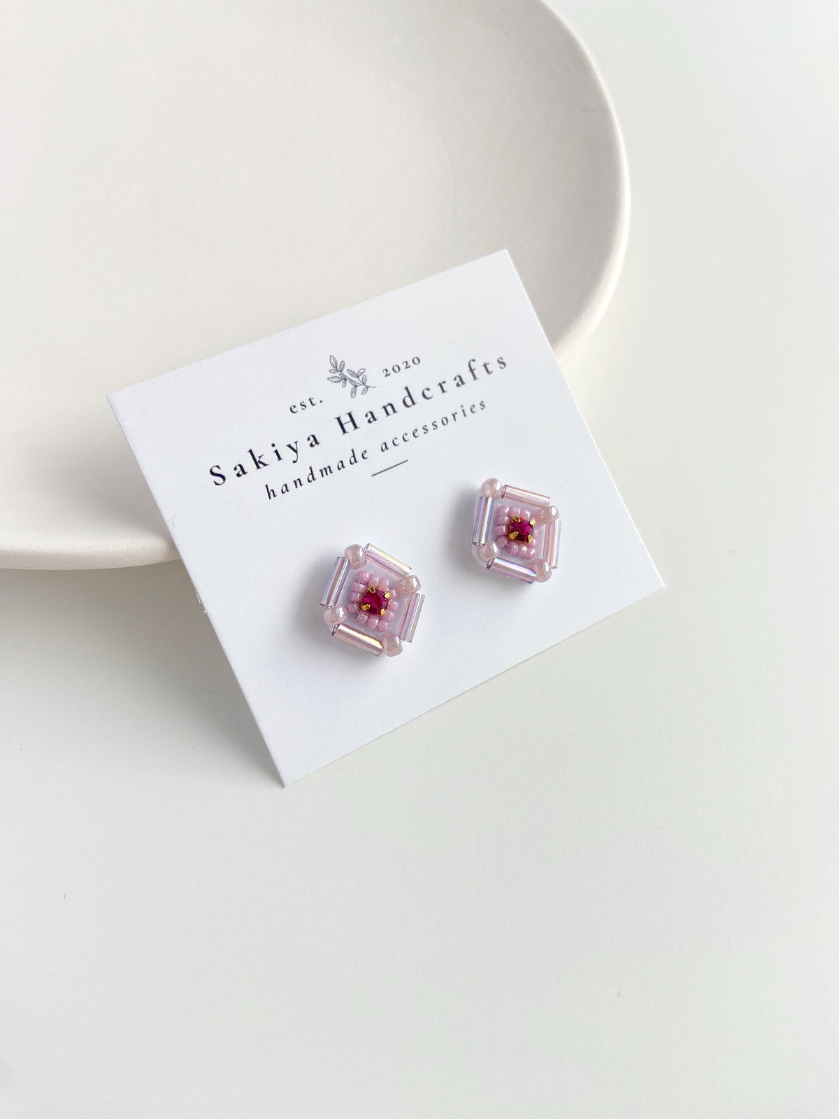 IE330_Bead Embroidered Earrings