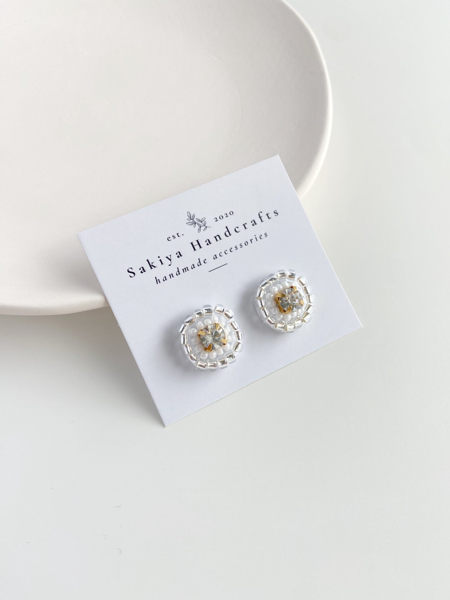 IE334_Bead Embroidered Earrings