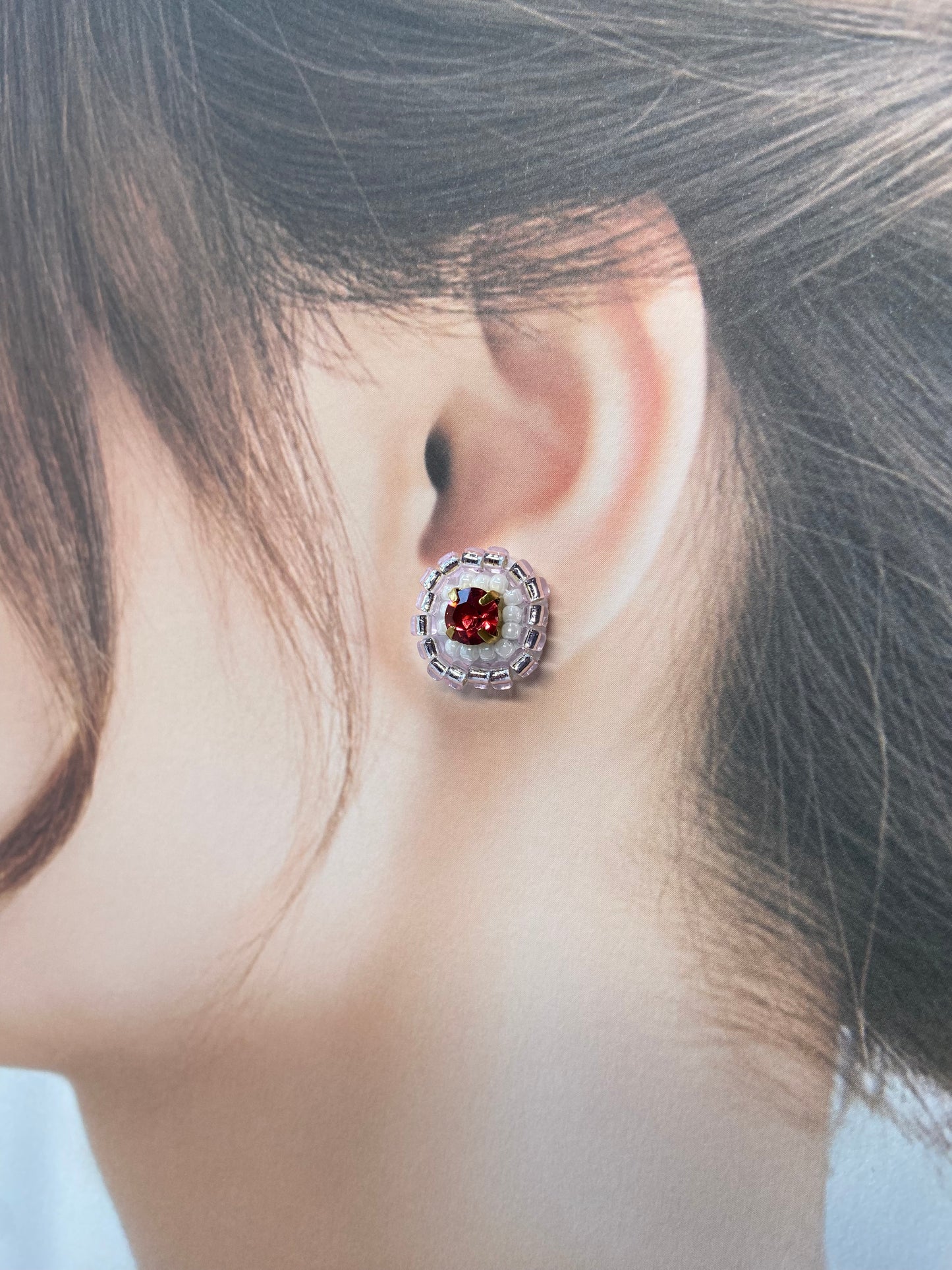 IE335_Bead Embroidered Earrings