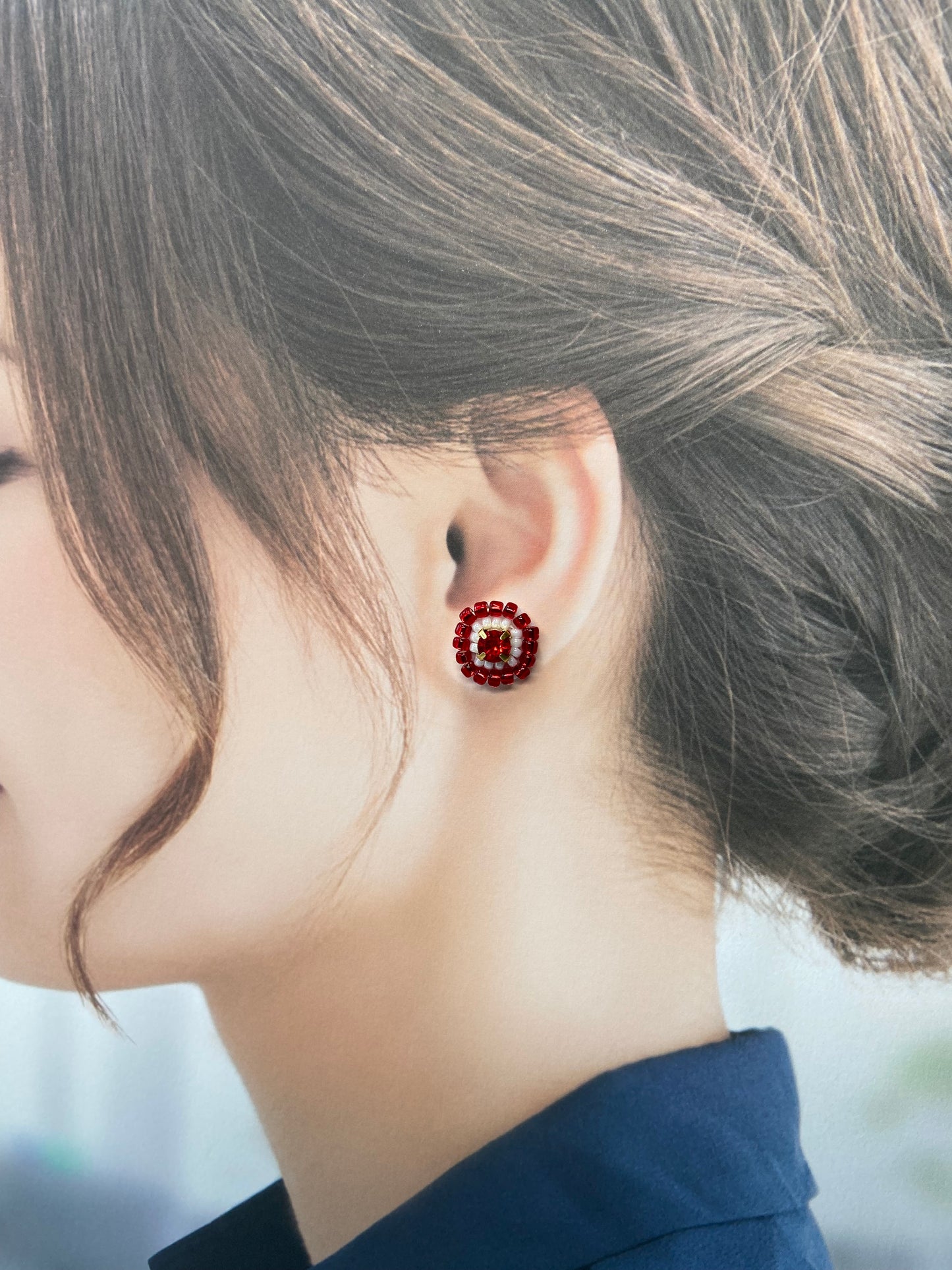 IE336_Bead Embroidered Earrings