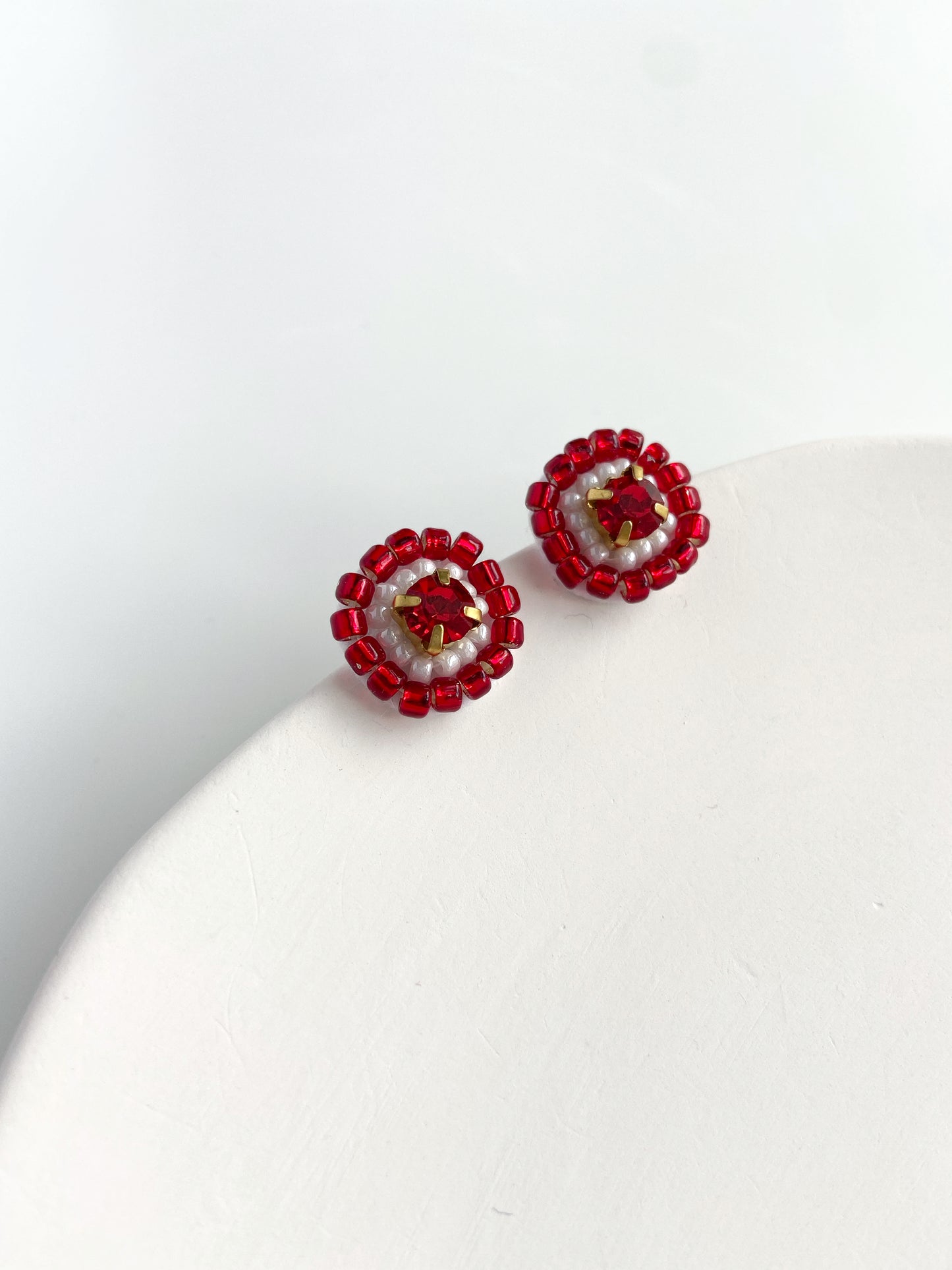 IE336_Bead Embroidered Earrings