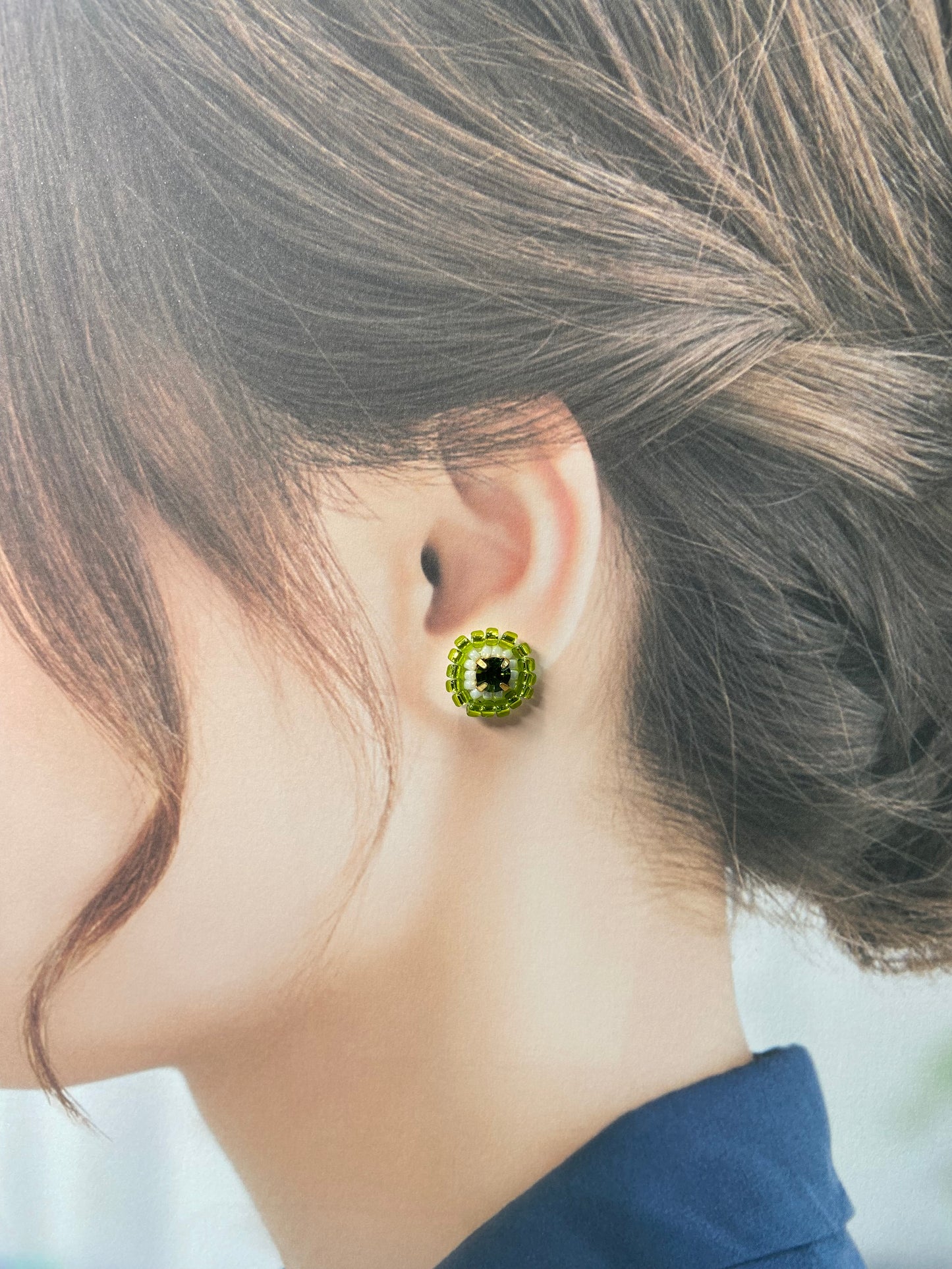 IE338_Bead Embroidered Earrings
