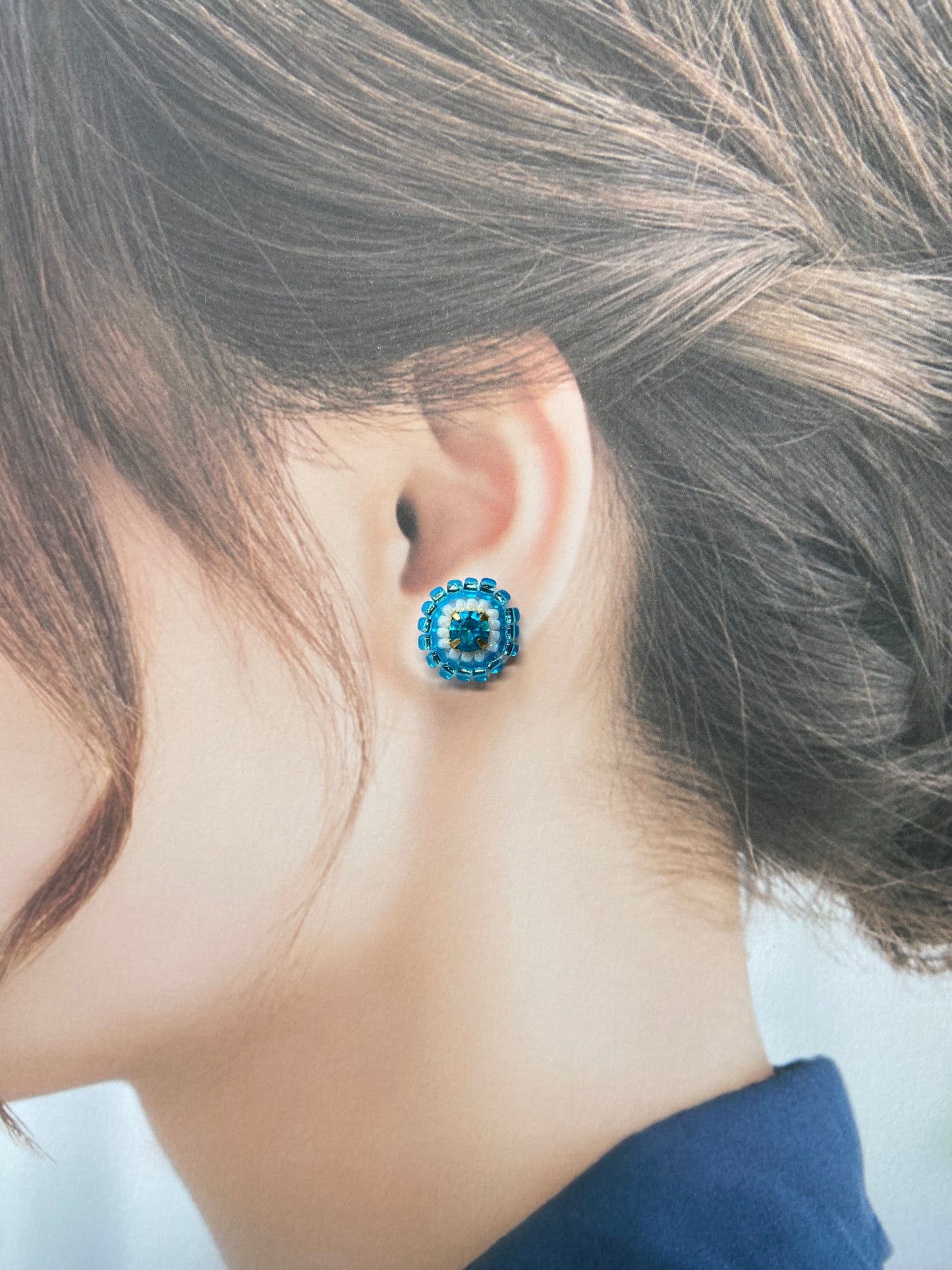 IE339_Bead Embroidered Earrings