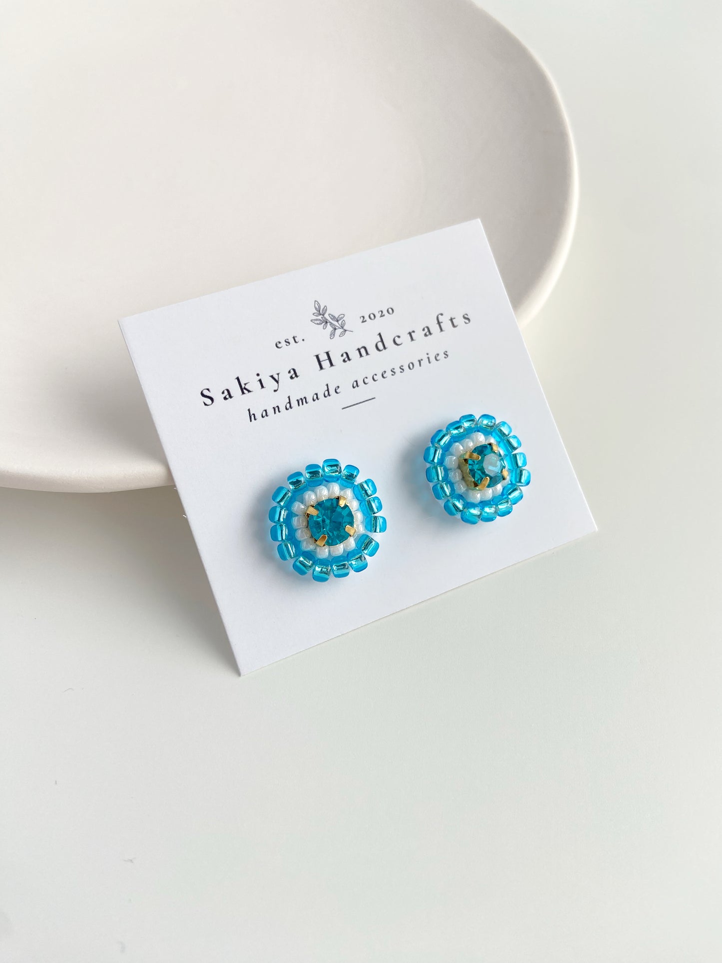 IE339_Bead Embroidered Earrings