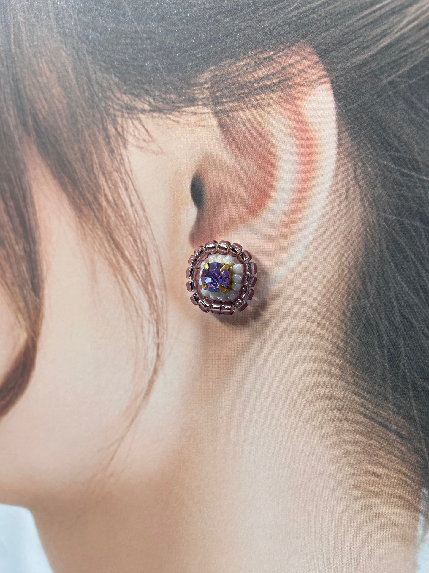 IE340_Bead Embroidered Earrings