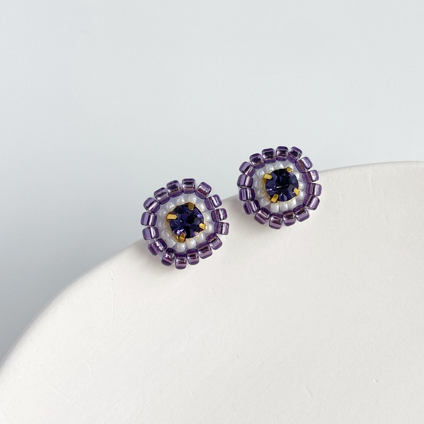 IE341_Bead Embroidered Earrings