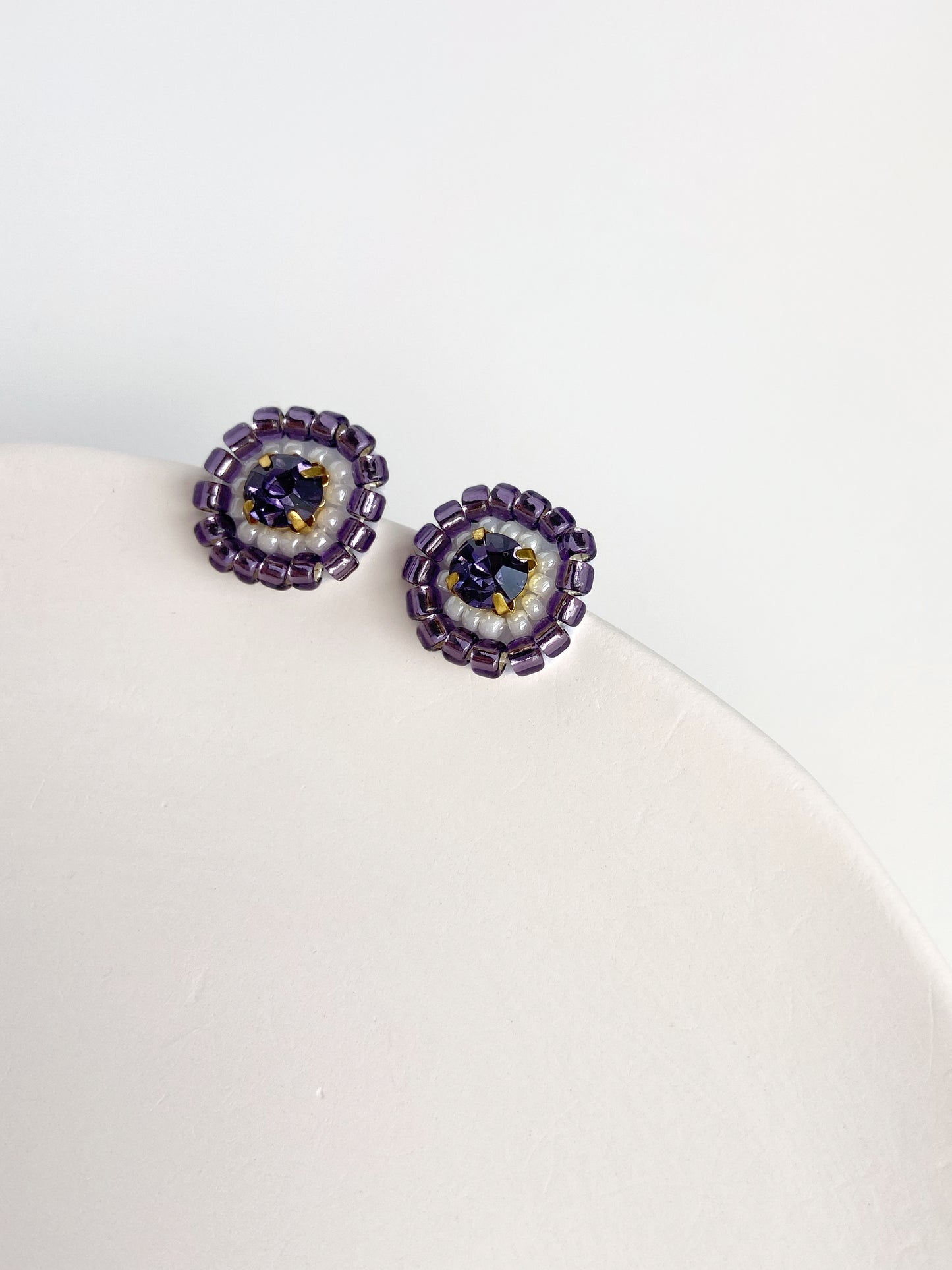 IE341_Bead Embroidered Earrings