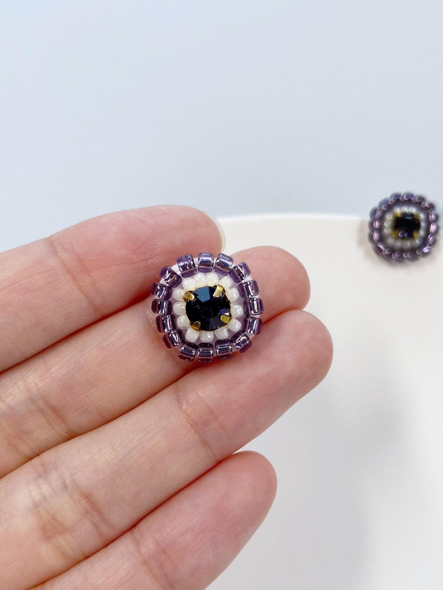 IE341_Bead Embroidered Earrings