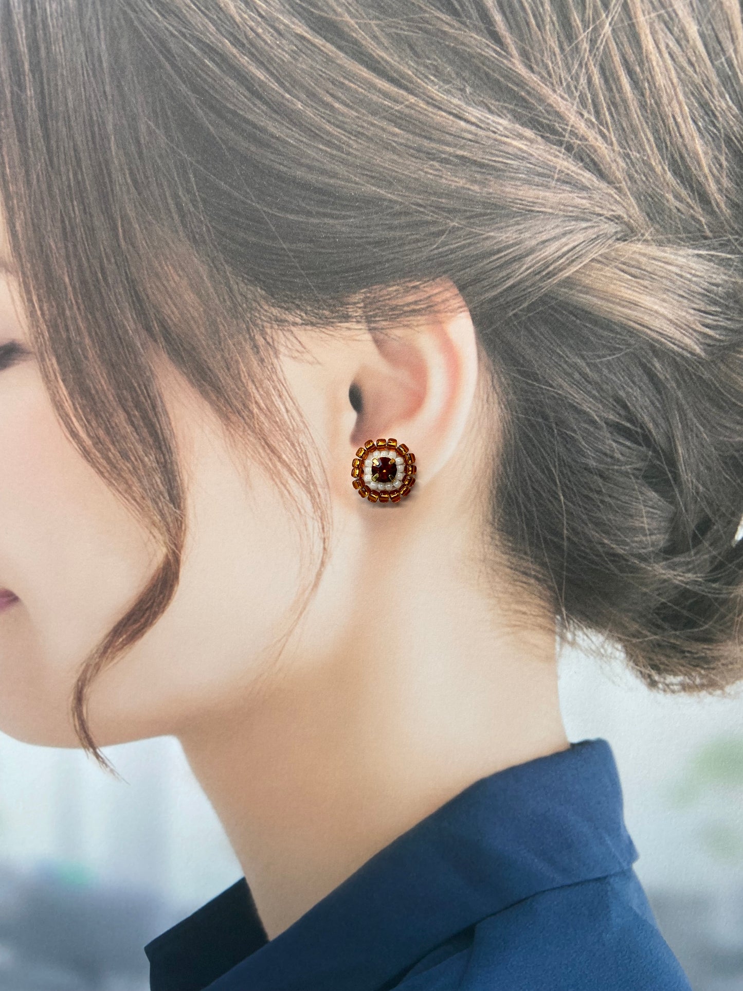 IE342_Bead Embroidered Earrings