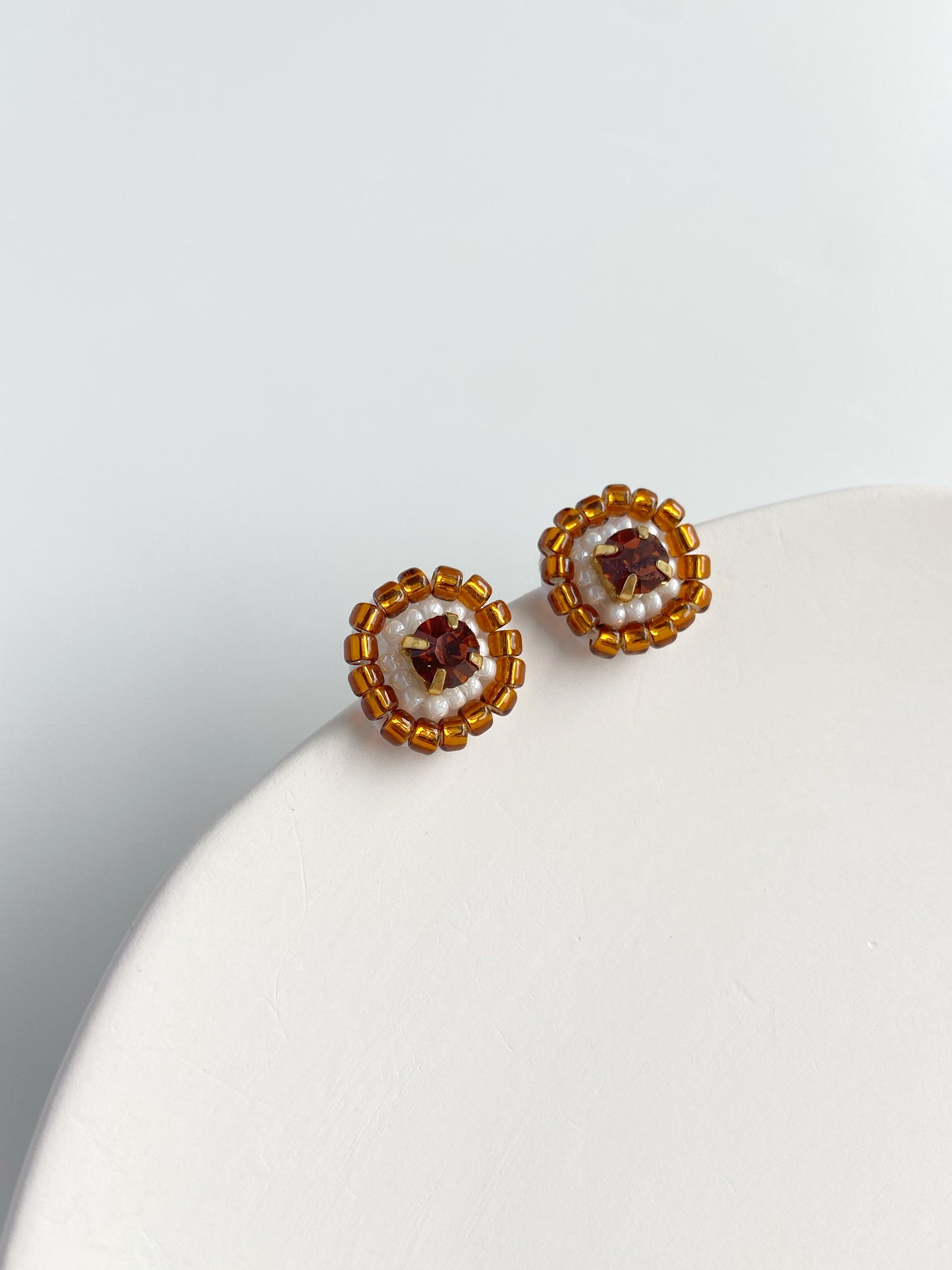 IE342_Bead Embroidered Earrings