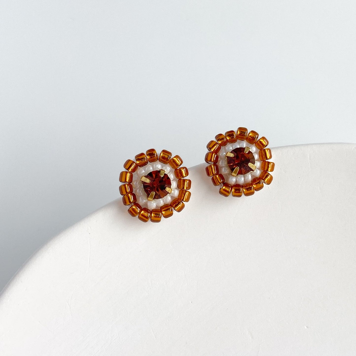 IE342_Bead Embroidered Earrings