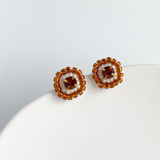 IE342_Bead Embroidered Earrings